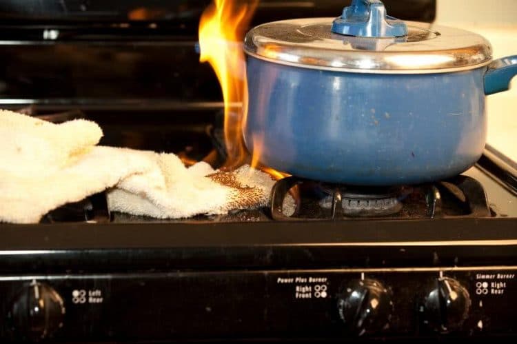 incendie maison cuisson