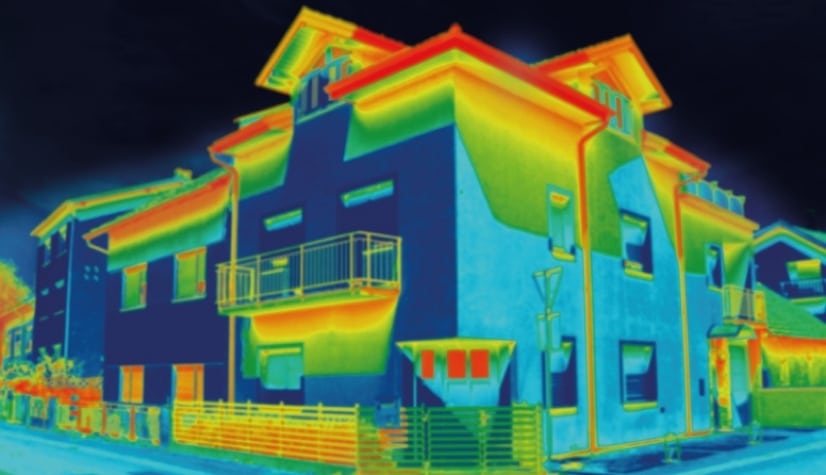 déperdition énergétique d'une maison