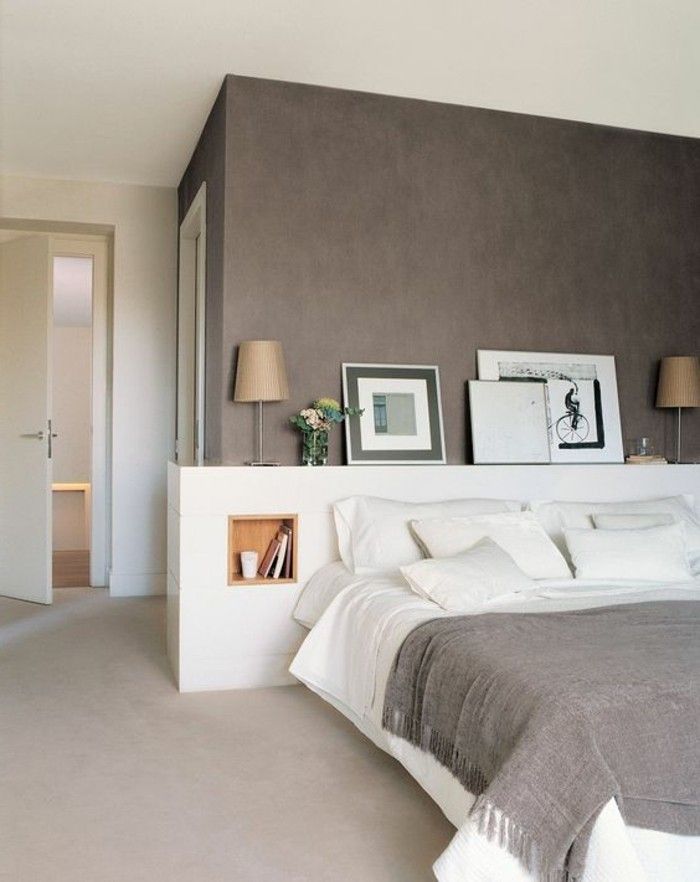 chambre décoration couleur taupe
