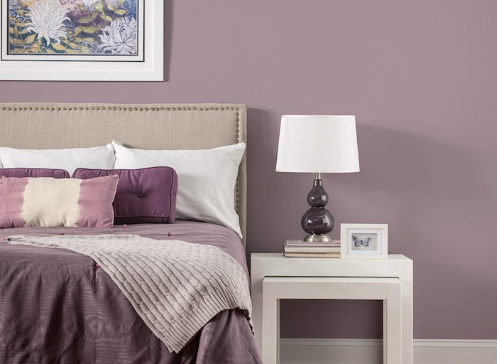 chambre taupe association au violet