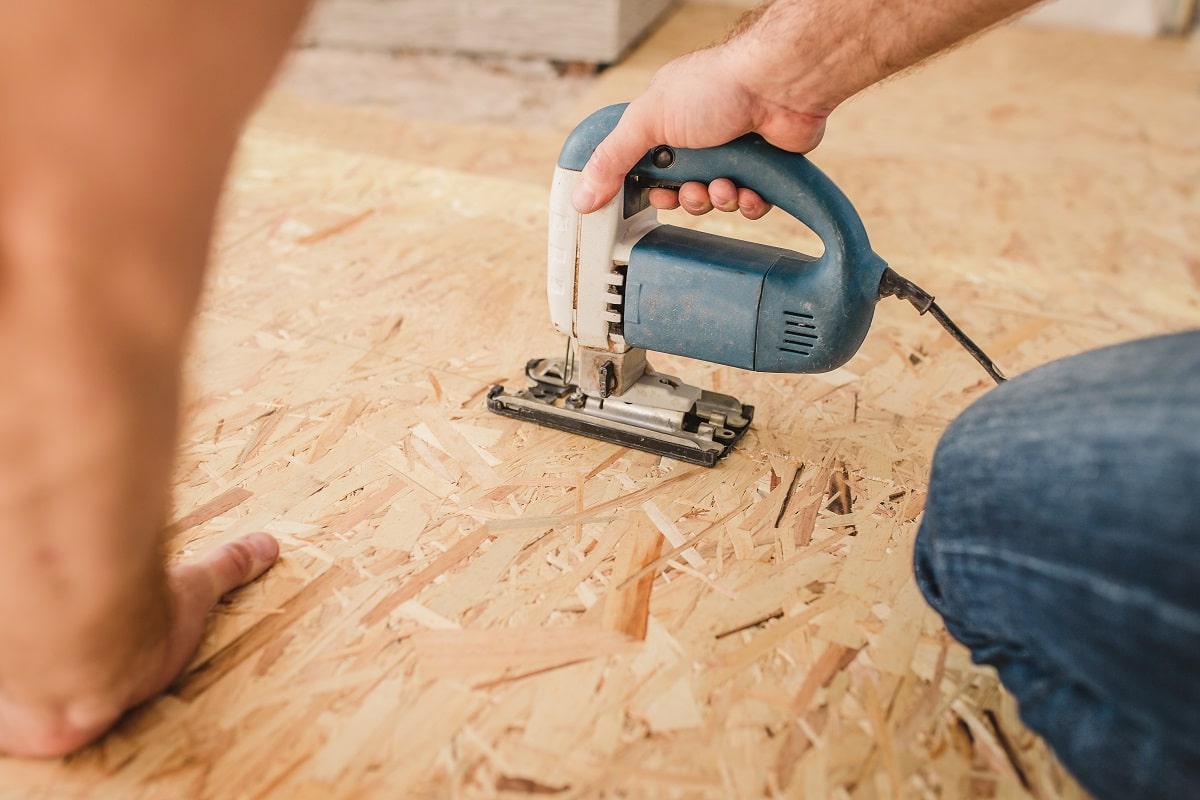 decoupe sur panneau OSB