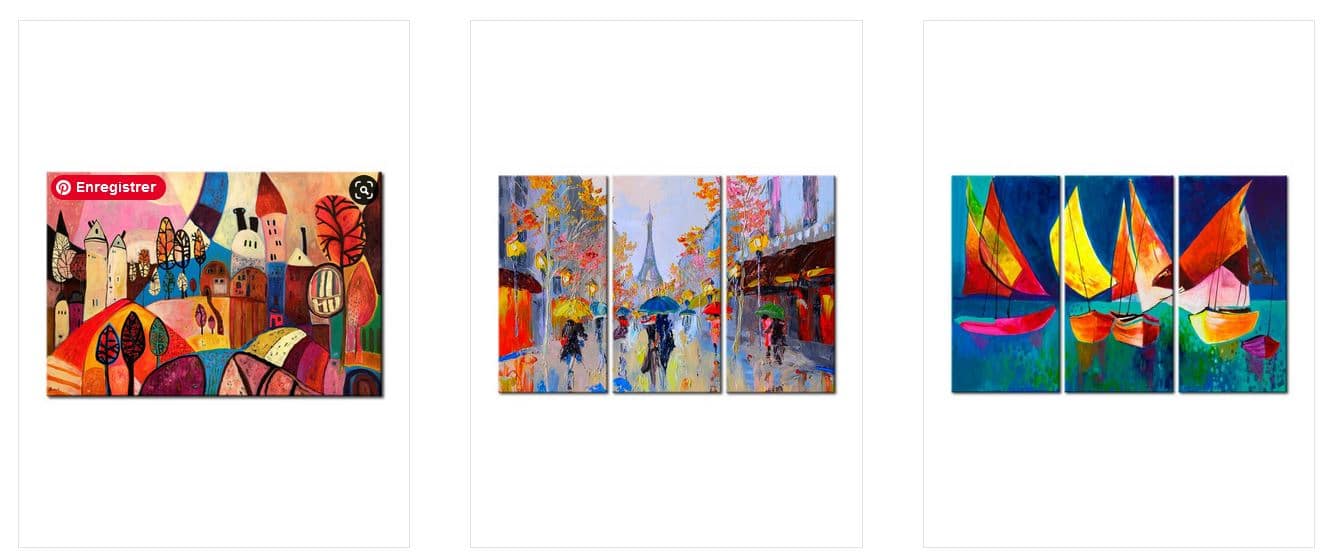 peinture acrylique toile deco