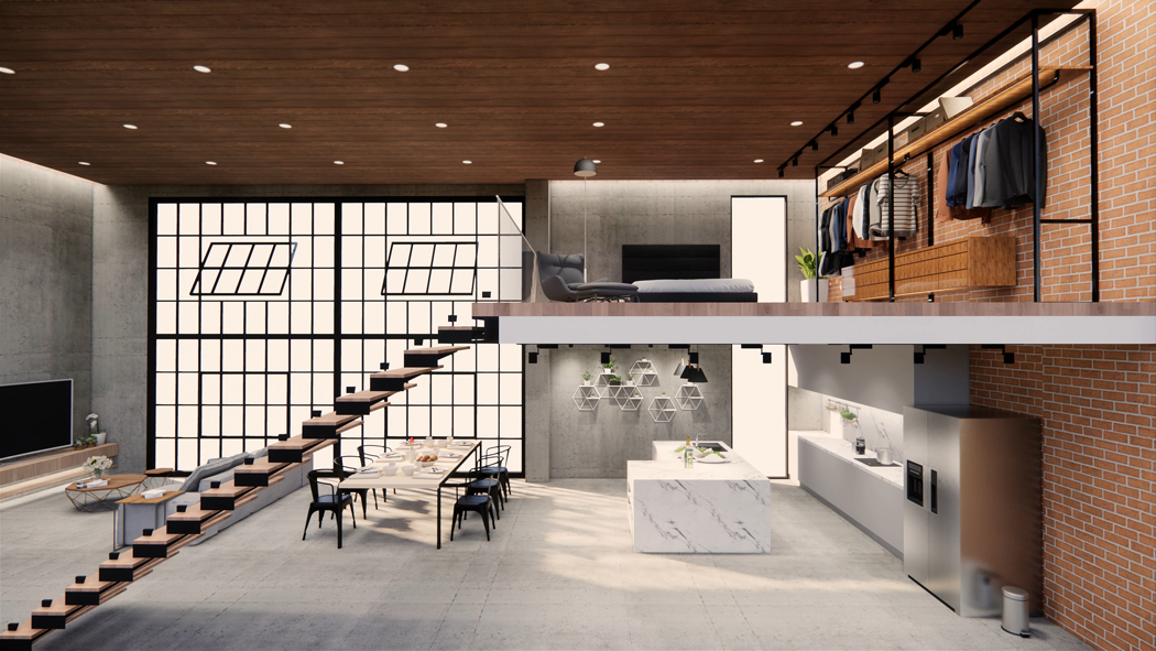 mezzanine duplex renovation