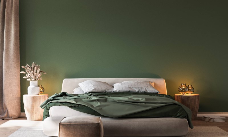 couette sur un lit design