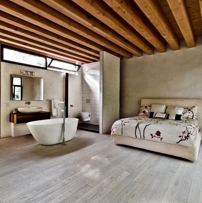 aménager salle de bain chambre