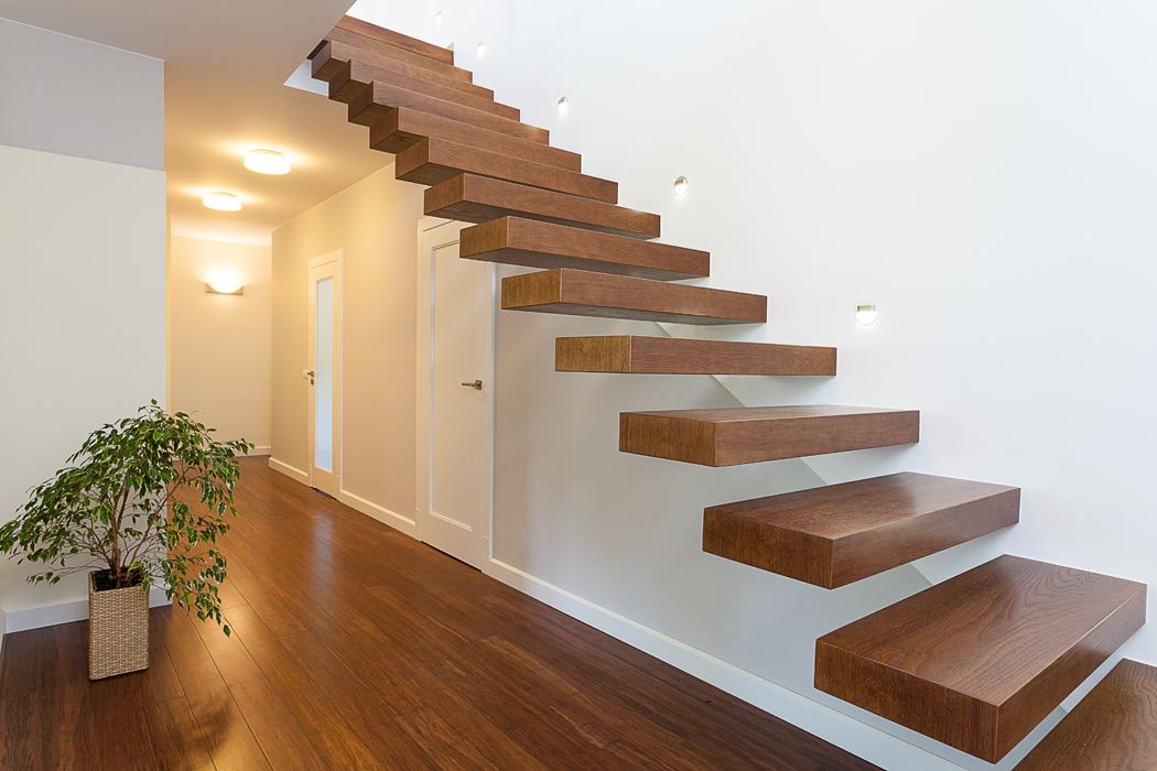 escalier suspendu 