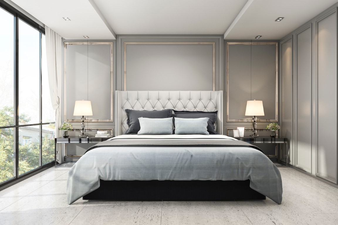 lit king size chambre comme hotel 