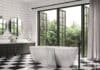 Tendance déco : la salle de bain noir et blanc salle de bain carrelage noir blanc