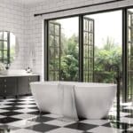 Tendance déco : la salle de bain noir et blanc salle de bain carrelage noir blanc