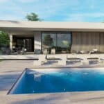 Réinventer ses extérieurs avec le béton ciré terrasse beton ciré autour piscine