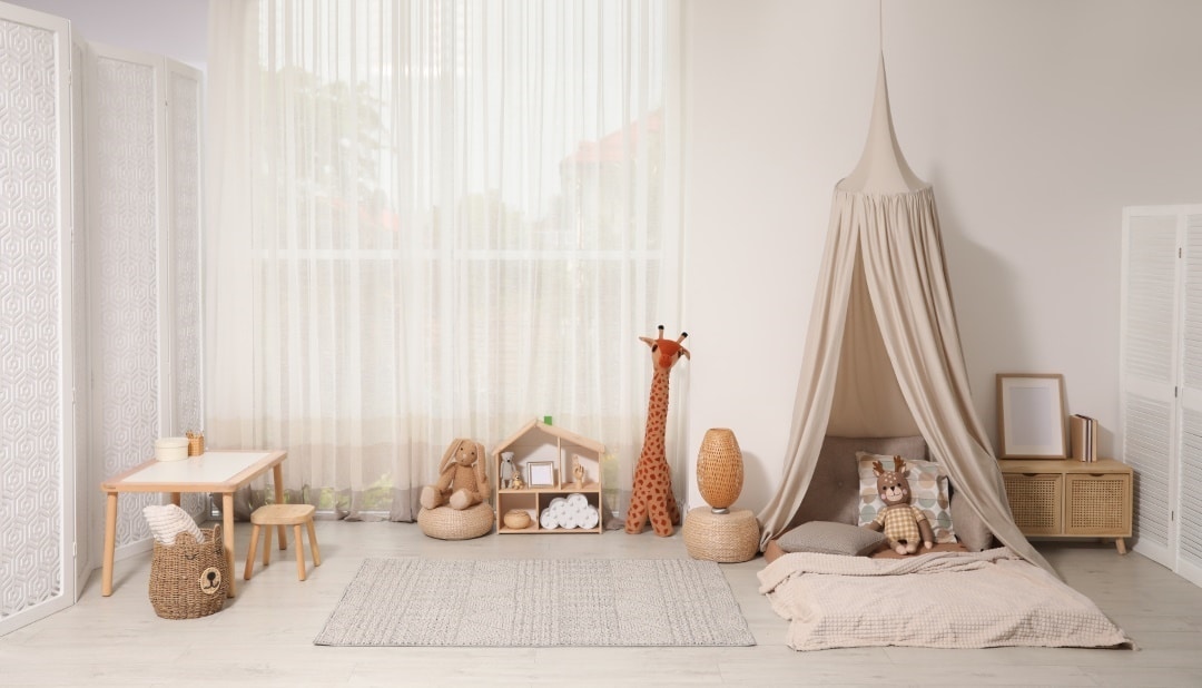 chambre tendance tipi bébé