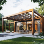 Peut-on adosser une pergola n’importe où ? pergola latte orientable